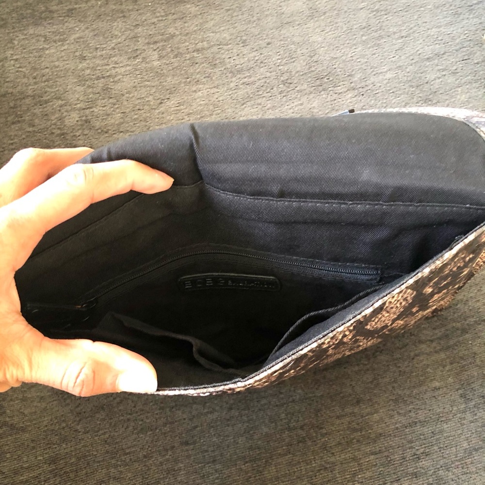 Bcbgeneration Envelope-Style Snakeskin Clutch - image 5